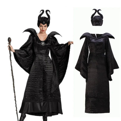 Dark Witch Queen Costume – Gothic Maleficent Halloween Look