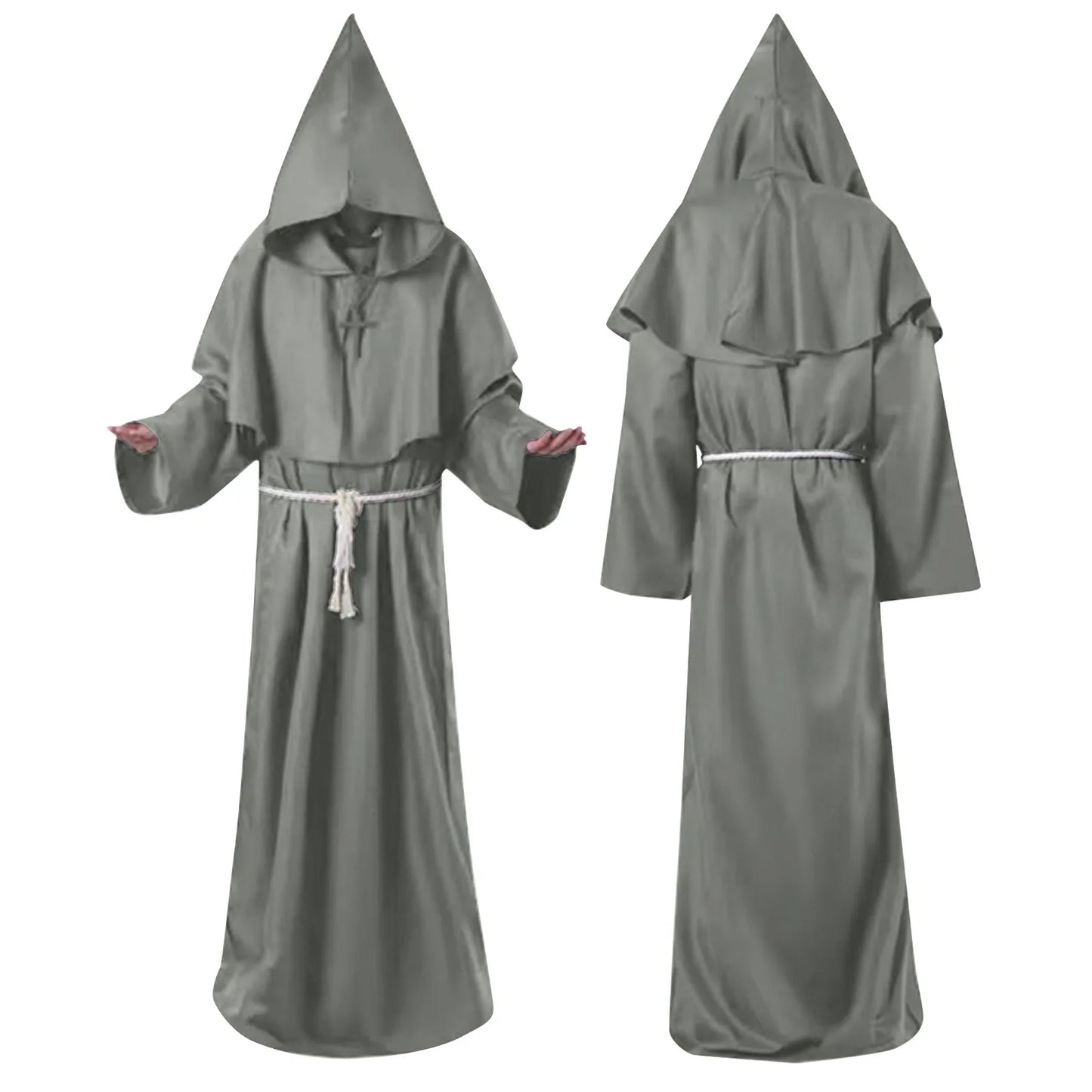 Monk Cosplay Outfit – Medieval Robe for Priest, Wizard & Costume Play