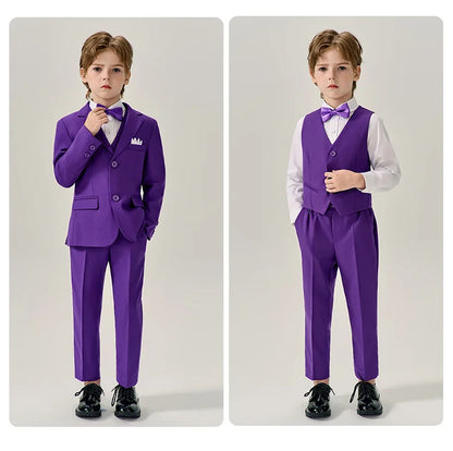 Boys’ Stylish Formal Wear – Green Blazer Set for Special Occasions