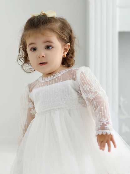 White Baby Dress for Birthday & Wedding
