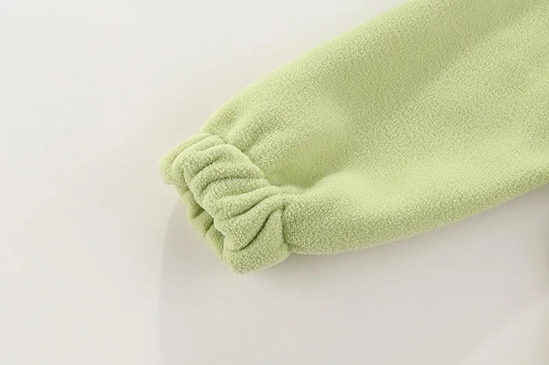 Children’s Thick Fleece Jacket – Zippered Casual Coat