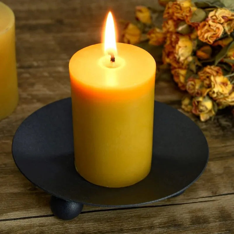 Elegant Iron Pillar Candle Holders: Perfect for Any Celebration