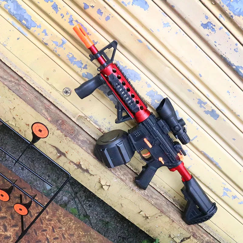 Ultra Shoppings Splatrball gun toy with manual and automatic modes, gel blasters for outdoor shooting games and holiday gifts.