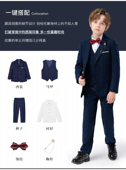 Classic Gray Suit for Boys – 1–14Y Formal & Performance Set