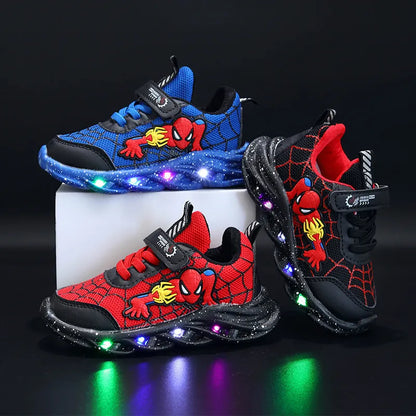 Spiderman LED Sneakers – Light-Up Fun for Active Kids