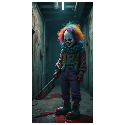 Halloween Door Banner – Scary Moon Night & Cemetery Scene