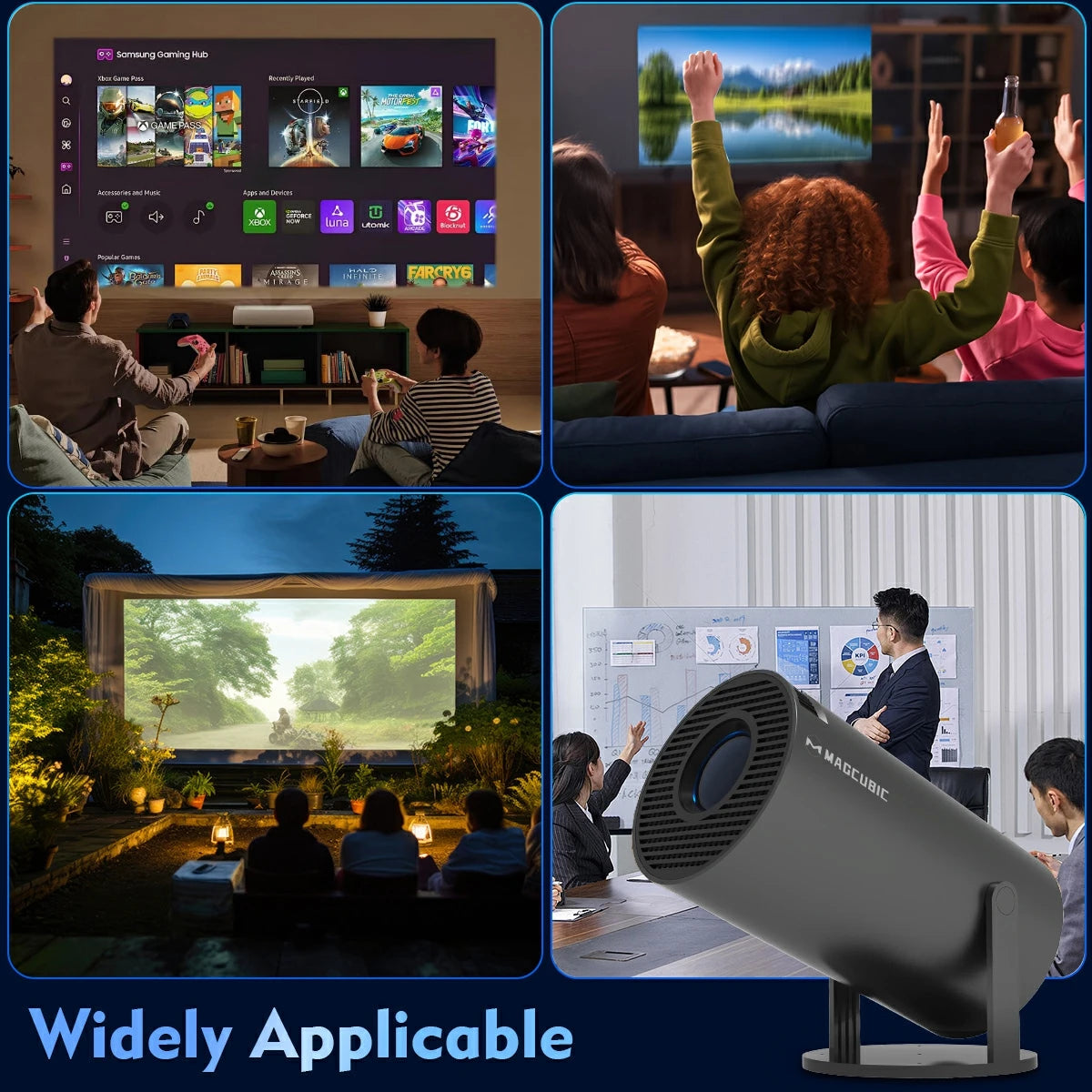 Magcubic HY300 Pro: 8K Smart Android 14 Projector with 180° Rotation - Ultra Shoppings