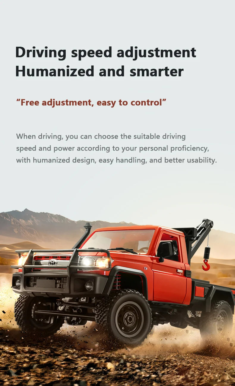 MN82T RC Truck – 1:12 Scale Off-Road Climbing Car for Christmas Gift