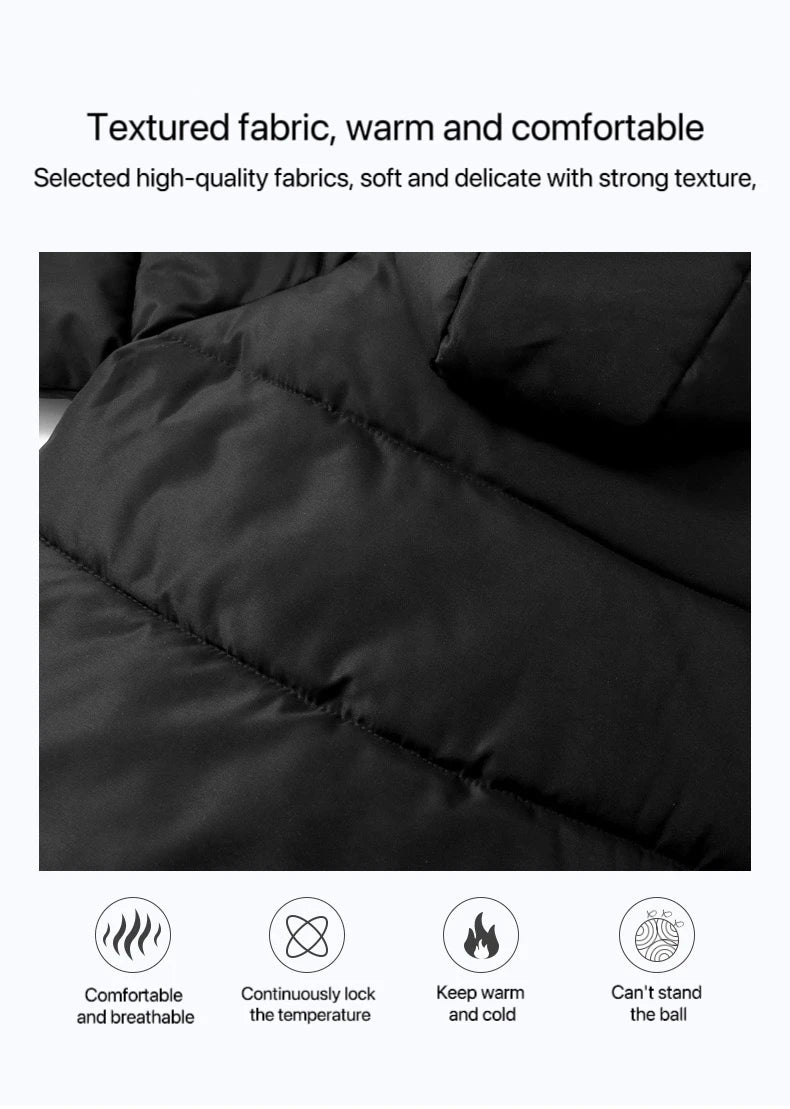 Kids' Long Cotton-Padded Jacket – Warm & Stylish