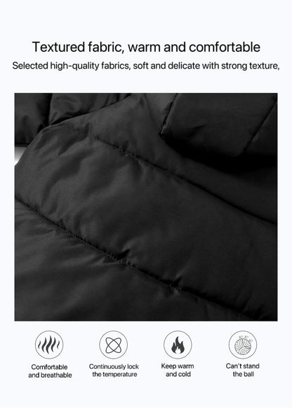 Kids' Long Cotton-Padded Jacket – Warm & Stylish