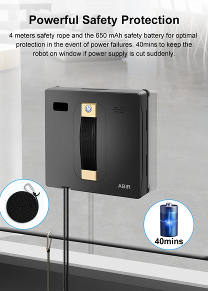 ABIR WD8 Robot Window Cleaner: Effortless Shine with Smart Tech