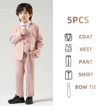 Children’s Handsome Blazer Suit – Slim Fit Formal Set