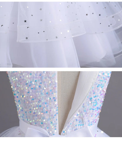 Wedding Dress – Sequin Lace Tuxedo for Girls