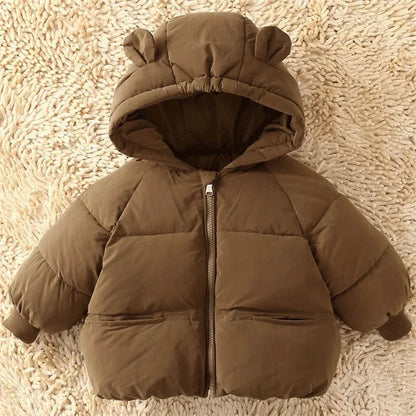 Warm Hooded Kids’ Winter Coat – Thick & Cozy