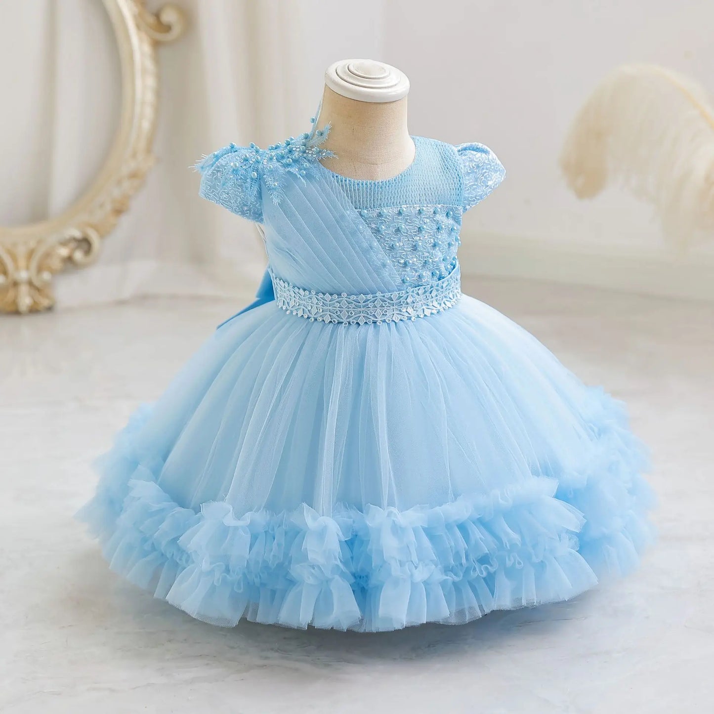 Baby Girl Birthday Dress – Princess Tulle Gown