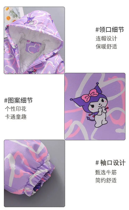 Teen Girls’ Jacket – Hooded Cotton Clip Coat