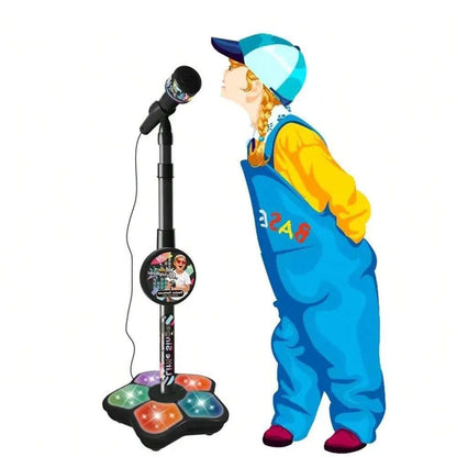 Kids’ Karaoke Machine Stand – Electronic Microphone Toy for Parties