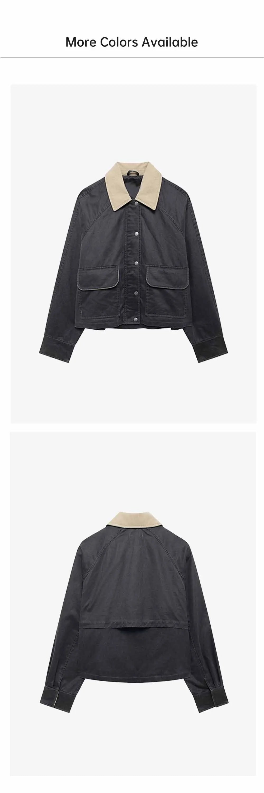 Chic Contrast Splice Jacket – Autumn/Winter 2025