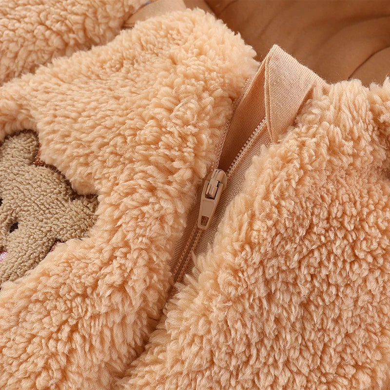 Newborn Winter Romper – Warm & Hooded Jumpsuit