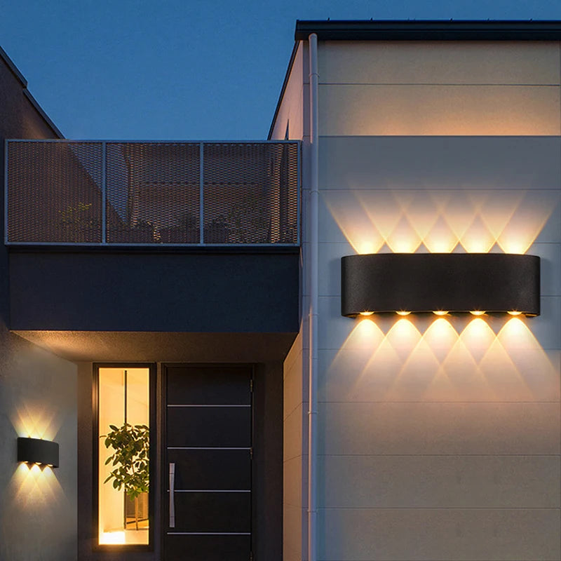 Up & Down LED Wall Lamp: Waterproof Lighting for Indoor & Outdoor Spaces