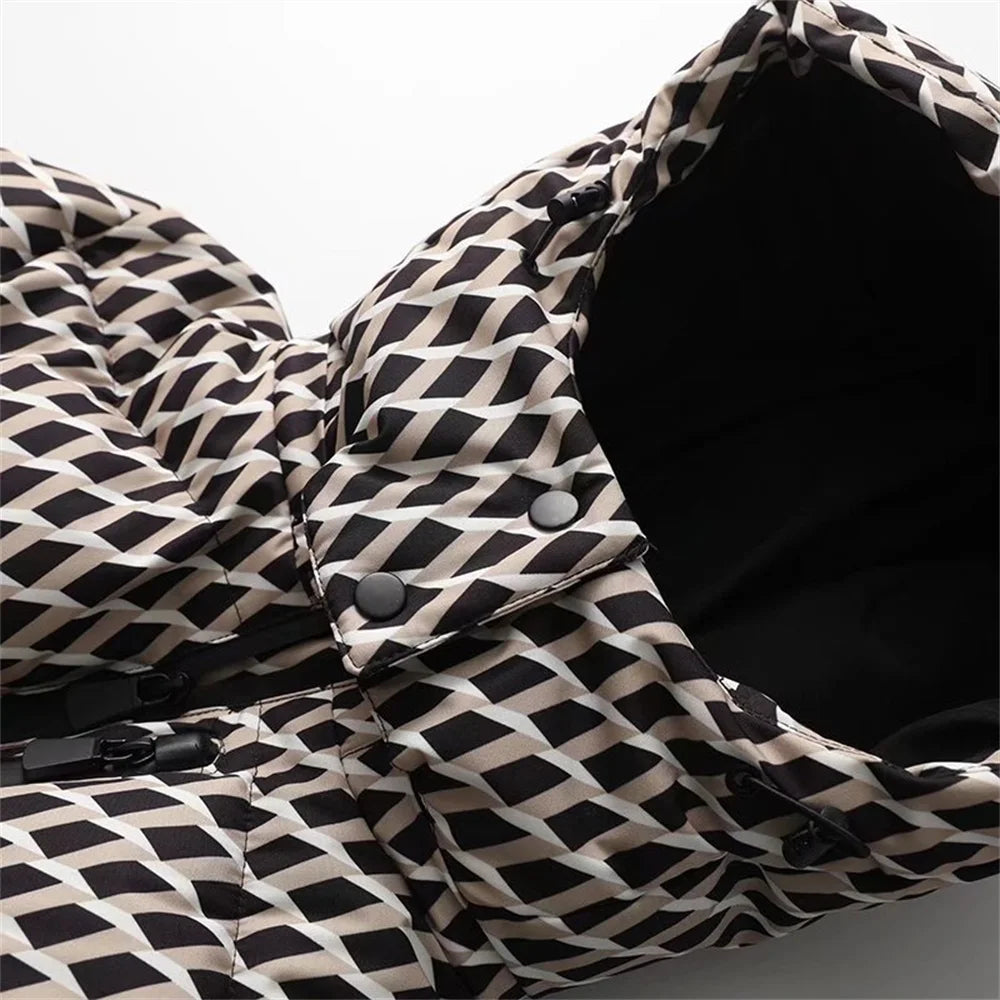 Women's Ski Style Cotton Jacket – Winter Slim Fit