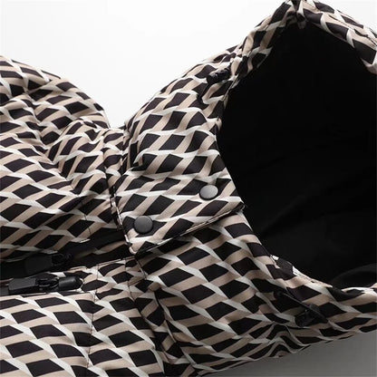 Women's Ski Style Cotton Jacket – Winter Slim Fit