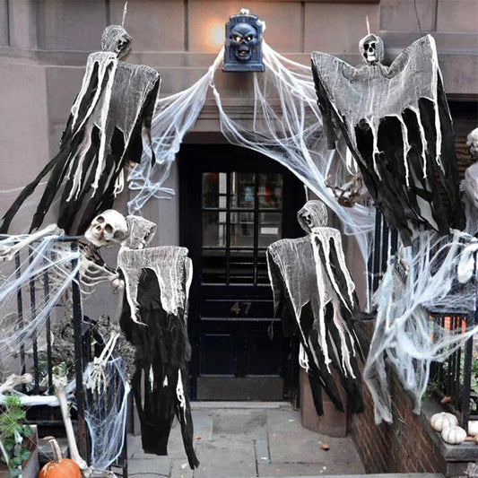 Spooky Hanging Ghost Skeleton – Perfect Halloween Decor for Home & Yard!