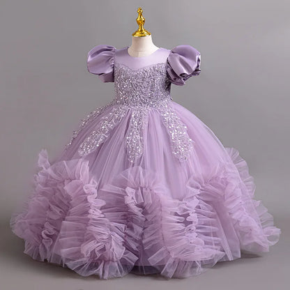 Beautiful Embroidered Dress for Girls 4–12 Years