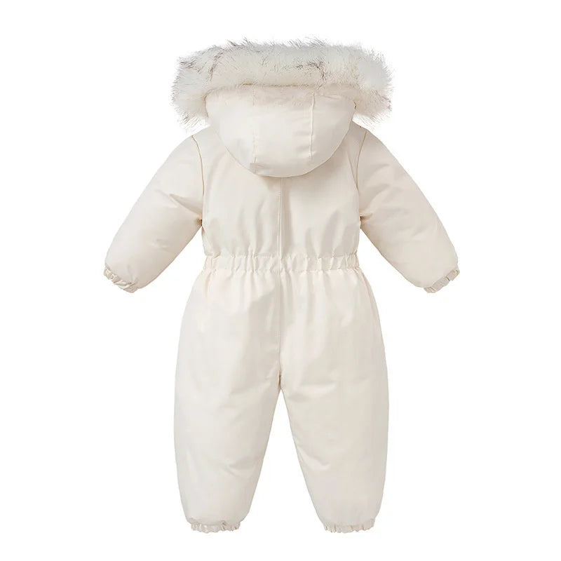 Baby Winter Overalls – Hooded Ski Suit for Cold Weather