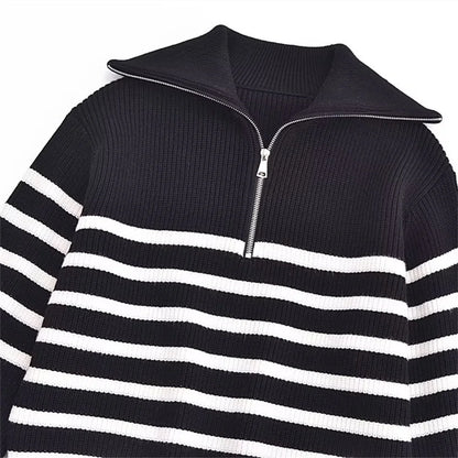 Warm Half-Zip Sweater Jacket for Fall/Winter