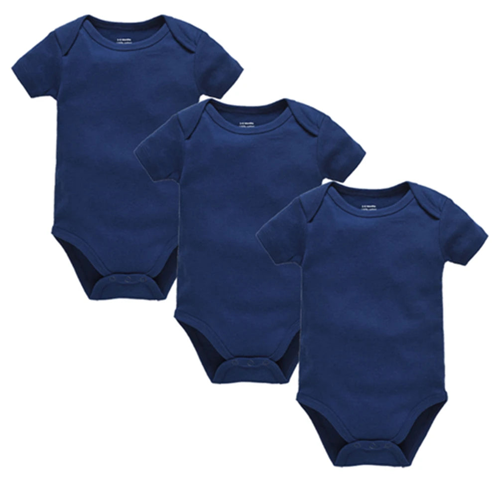 Short Sleeve Baby Bodysuit – Soft Cotton (0–24M)