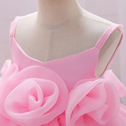 Kids Wedding Dress – Sleeveless Flower Girl Gown