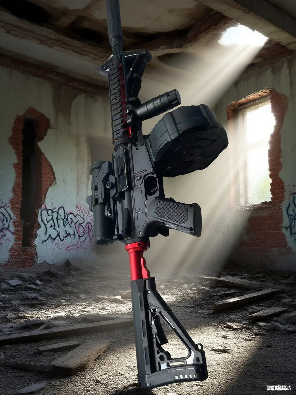 Ultra Shoppings upgraded M4 gel ball blaster, automatic electric water bead toy gun for outdoor team games and birthday fun.