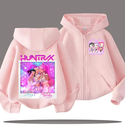 Kpop Demon Hunters Cartoon Jacket – Stylish Hoodie for Children