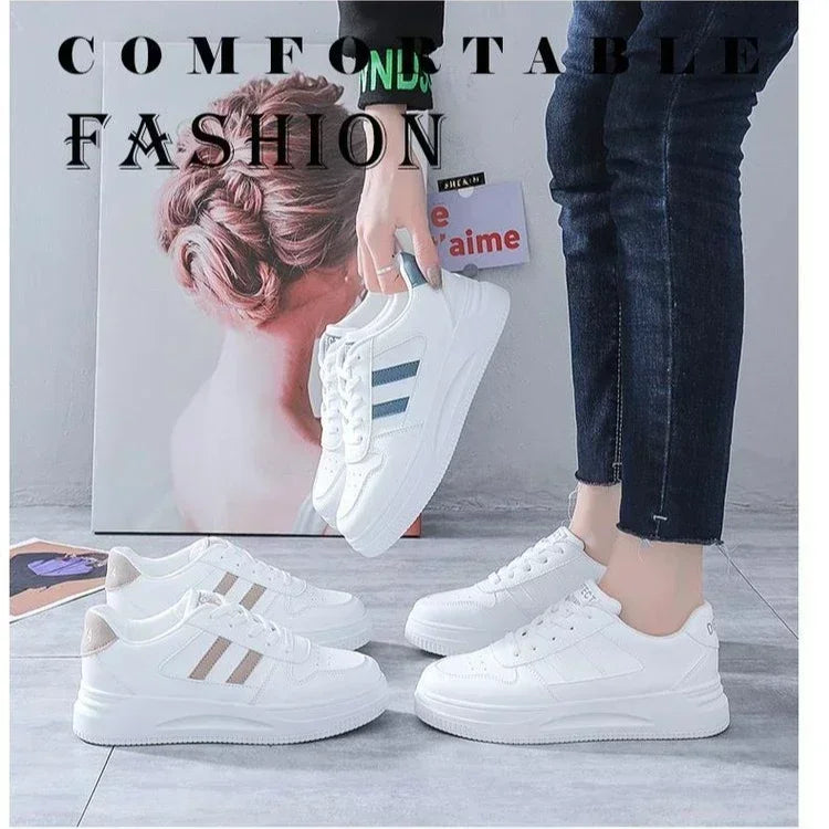 Women's Casual Sports Shoes – Breathable & Wear-Resistant Tennis Sneakers