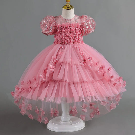 Girls Princess Party Dress – Elegant Wedding Outfit