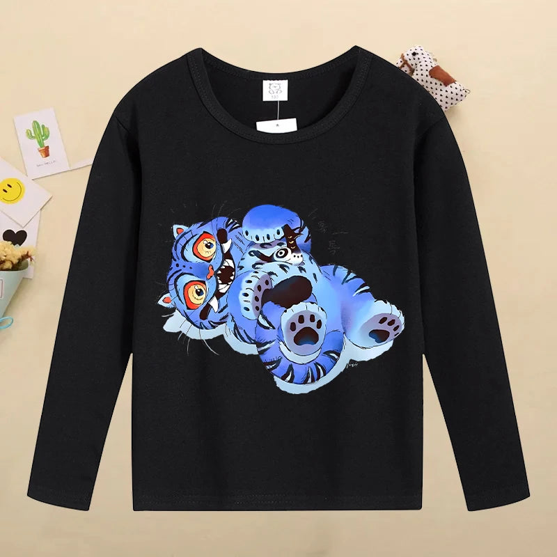 Kpop Demon Hunters Kids T-Shirt – Kawaii Cartoon Long Sleeve Top
