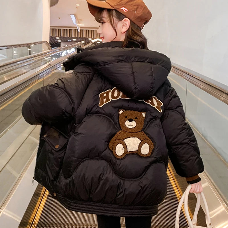 Girls’ Zipper Parka – Warm & Stylish Outerwear