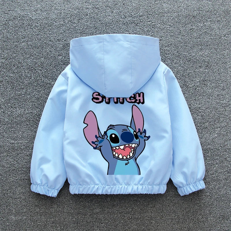 Lilo & Stitch Kids' Hooded Jacket: Cozy & Fun Cartoon Outerwear