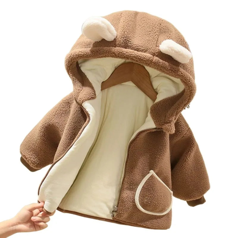 Children’s Cotton-Padded Hoodie Jacket