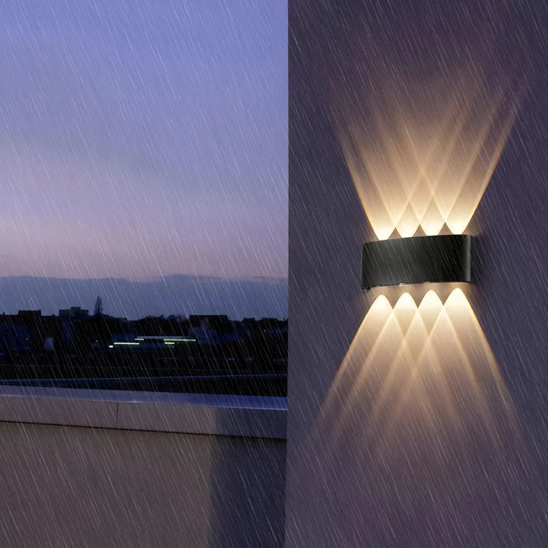 Up & Down LED Wall Lamp: Waterproof Lighting for Indoor & Outdoor Spaces