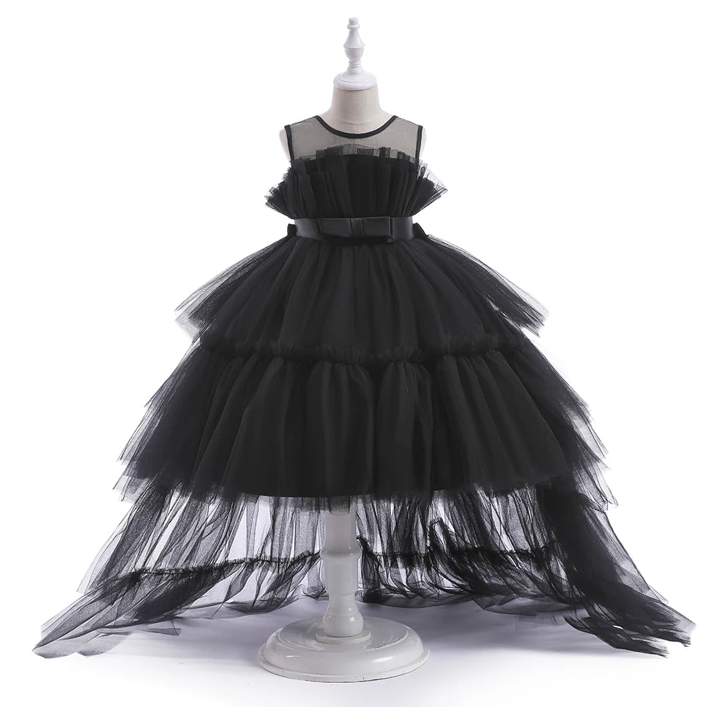 Elegant Red Tulle Dress for Girls – First Communion & Birthday