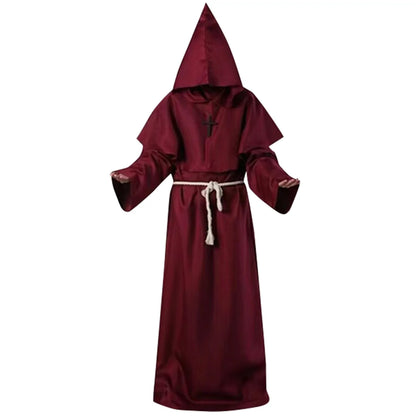 Monk Cosplay Outfit – Medieval Robe for Priest, Wizard & Costume Play
