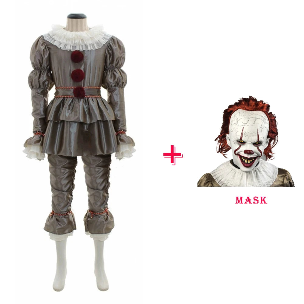 Halloween Horror Clown Costume – Pennywise Style Cosplay Uniform