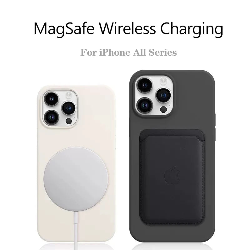 Original MagSafe Magnetic Liquid Silicone Soft Case for Apple - Premium Protection & Seamless Charging