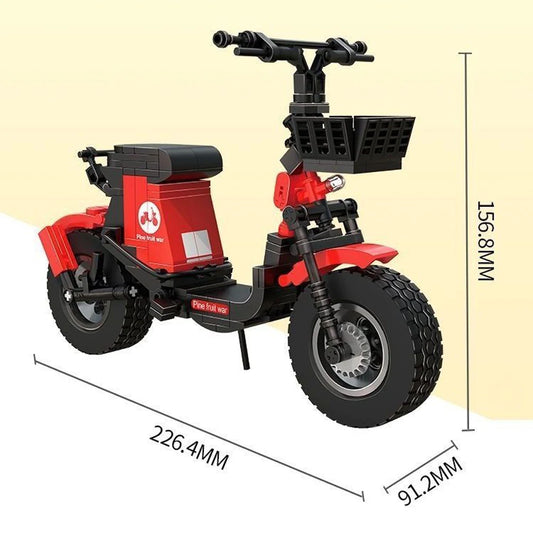 Electric Bicycle Scooter Mini Building Blocks – Fun & Educational Toy