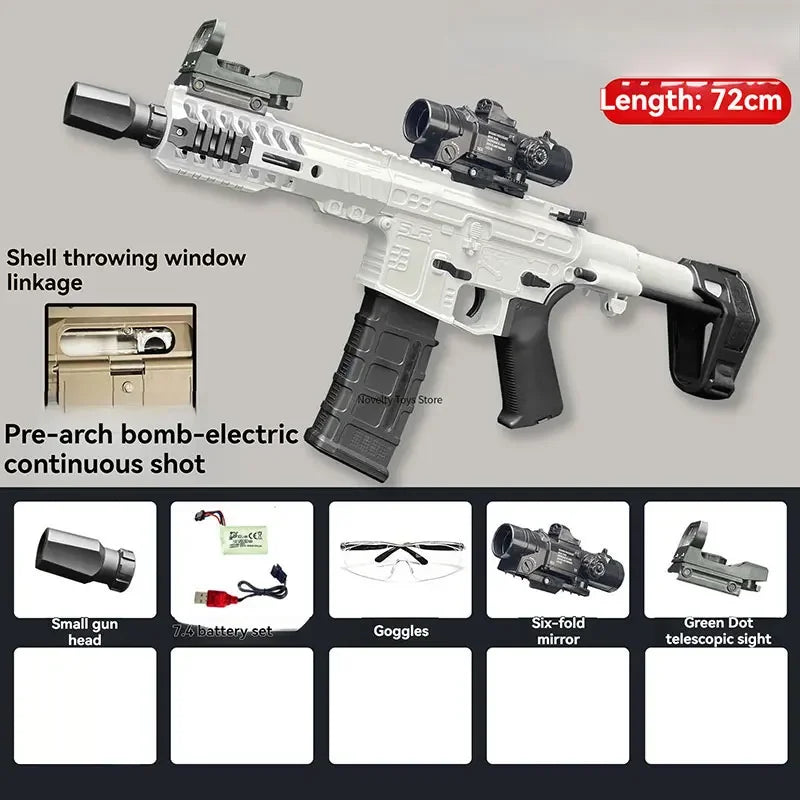 SLR Nylon Toy Gun Electric Water Gel Ball Paintball Airsoft Pneumatic Hydrogel Gun Rifle Sniper for Adults Boy CS Games Fighting