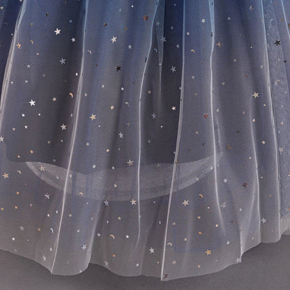 Girls Elegant Lace Wedding & Party Princess Dress