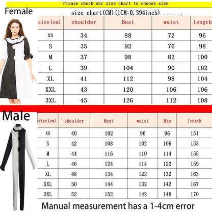 Unisex Terrifier Cosplay Costume – Killer Clown Jumpsuit for Halloween