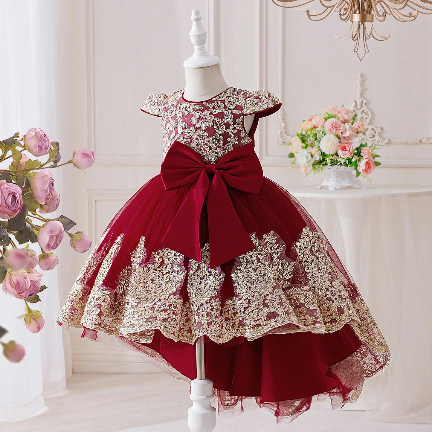 Elegant Embroidered Princess Party Dress